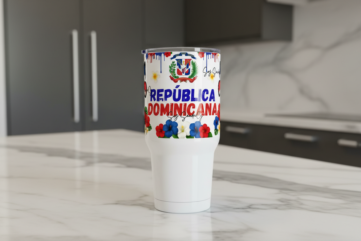 República Dominicana - UVDTF Wrap for cups/hard surfaces sticker
