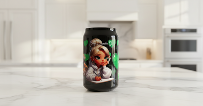 Green Writing Cutie - UVDTF Wrap for cups/hard surfaces sticker