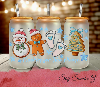 Cookies for Two Please (Blue) - UVDTF Wrap for cups/hard surfaces sticker