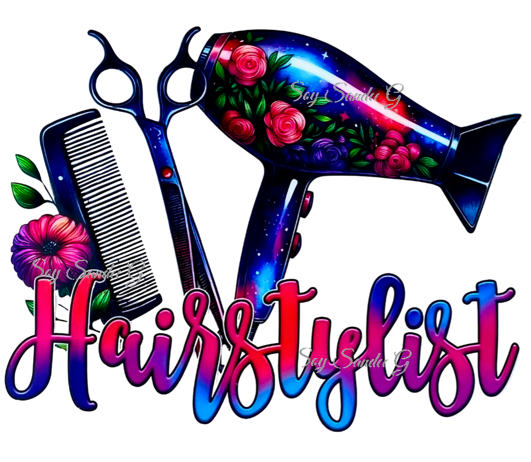 Hairstylist - UVDTF Decal for cups/hard surfaces sticker