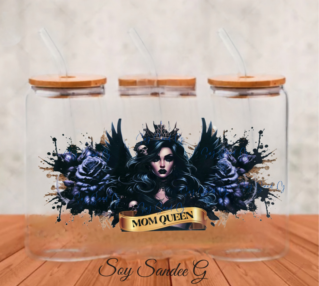 Mom Queen - UVDTF Wrap for cups/hard surfaces sticker