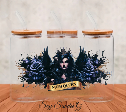 Mom Queen - UVDTF Wrap for cups/hard surfaces sticker