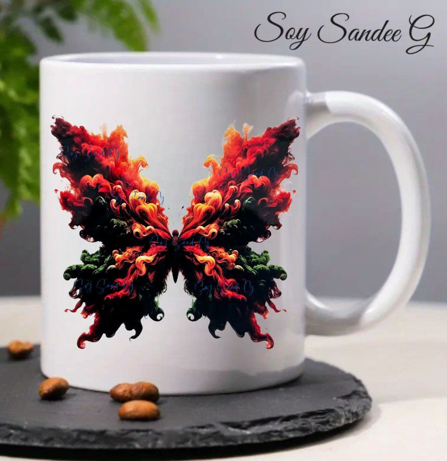 Calcomanía UVDTF Smoke Butterfly n.° 3