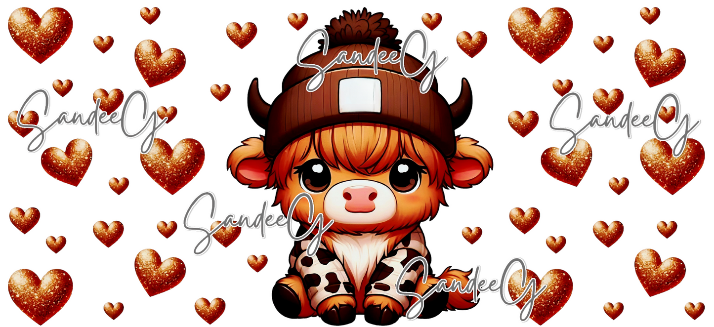 Baby Highland Cow - UVDTF Wrap for cups/hard surfaces sticker