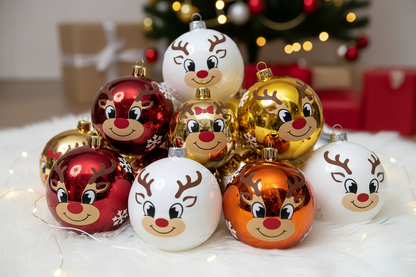 Caras de renos - Envoltura UVDTF