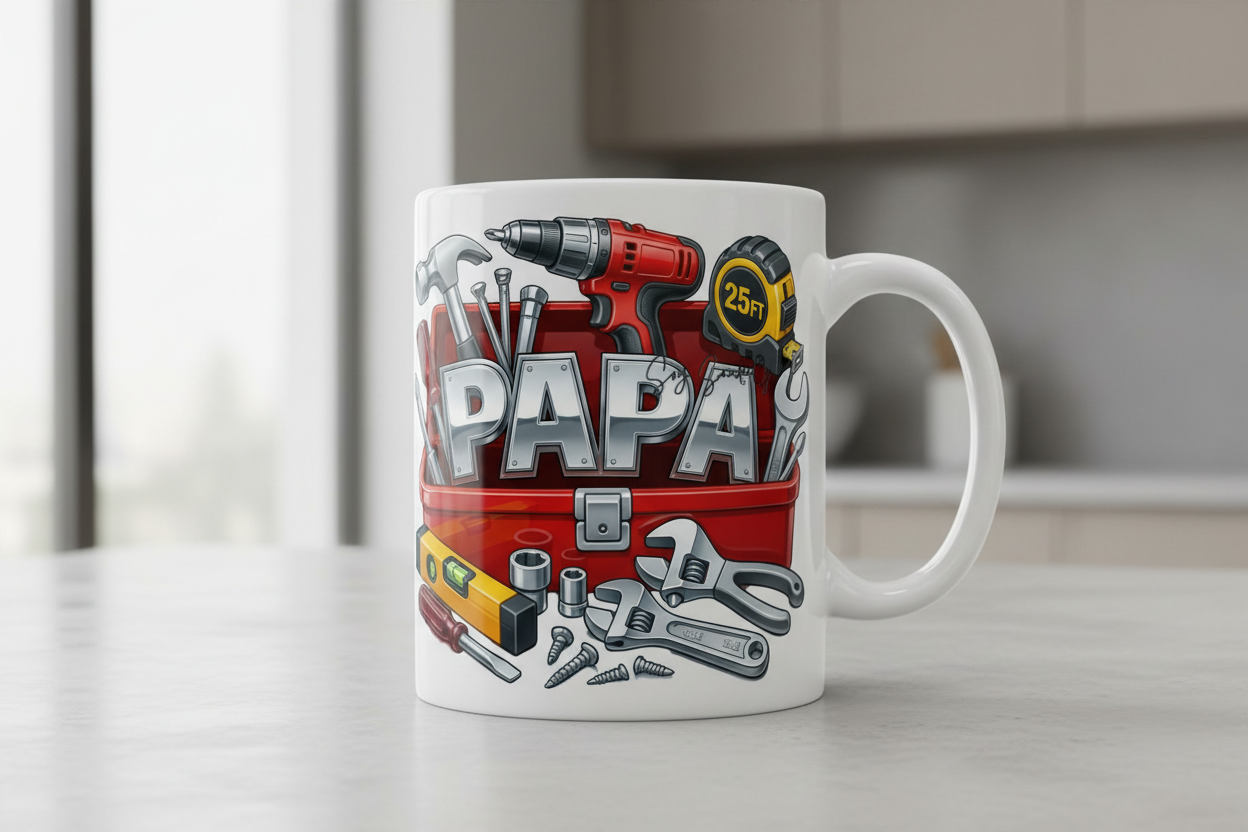 Papa (Dad) - UVDTF Decal for cup/hard surfaces sticker