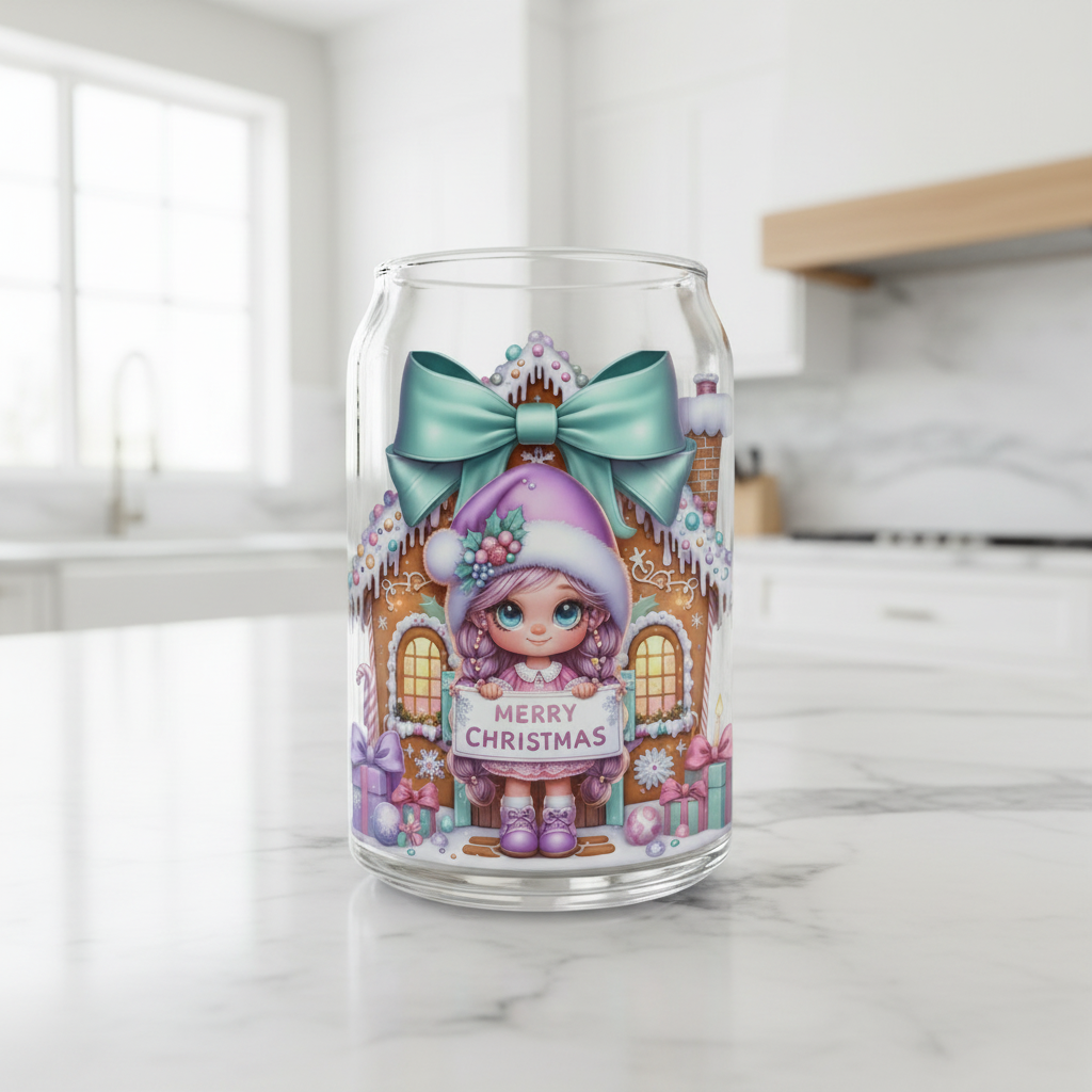 Gingerbread House Cutie - UVDTF Decal for cups/hard surfaces sticker