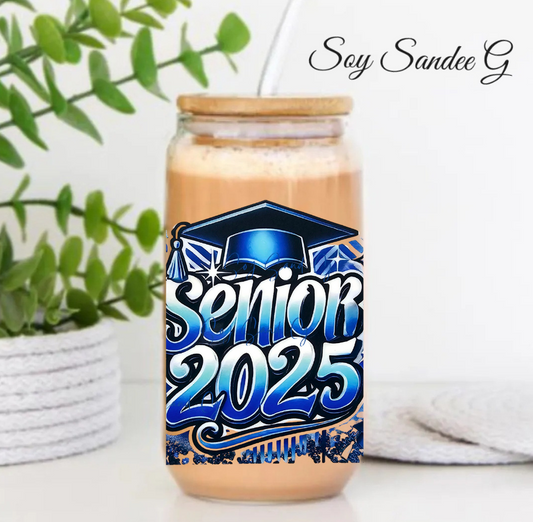 Light Blue Senior Grad - UVDTF Wrap for cups/hard surfaces sticker