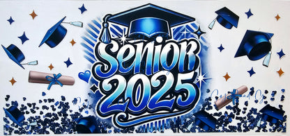 Light Blue Senior Grad - UVDTF Wrap for cups/hard surfaces sticker