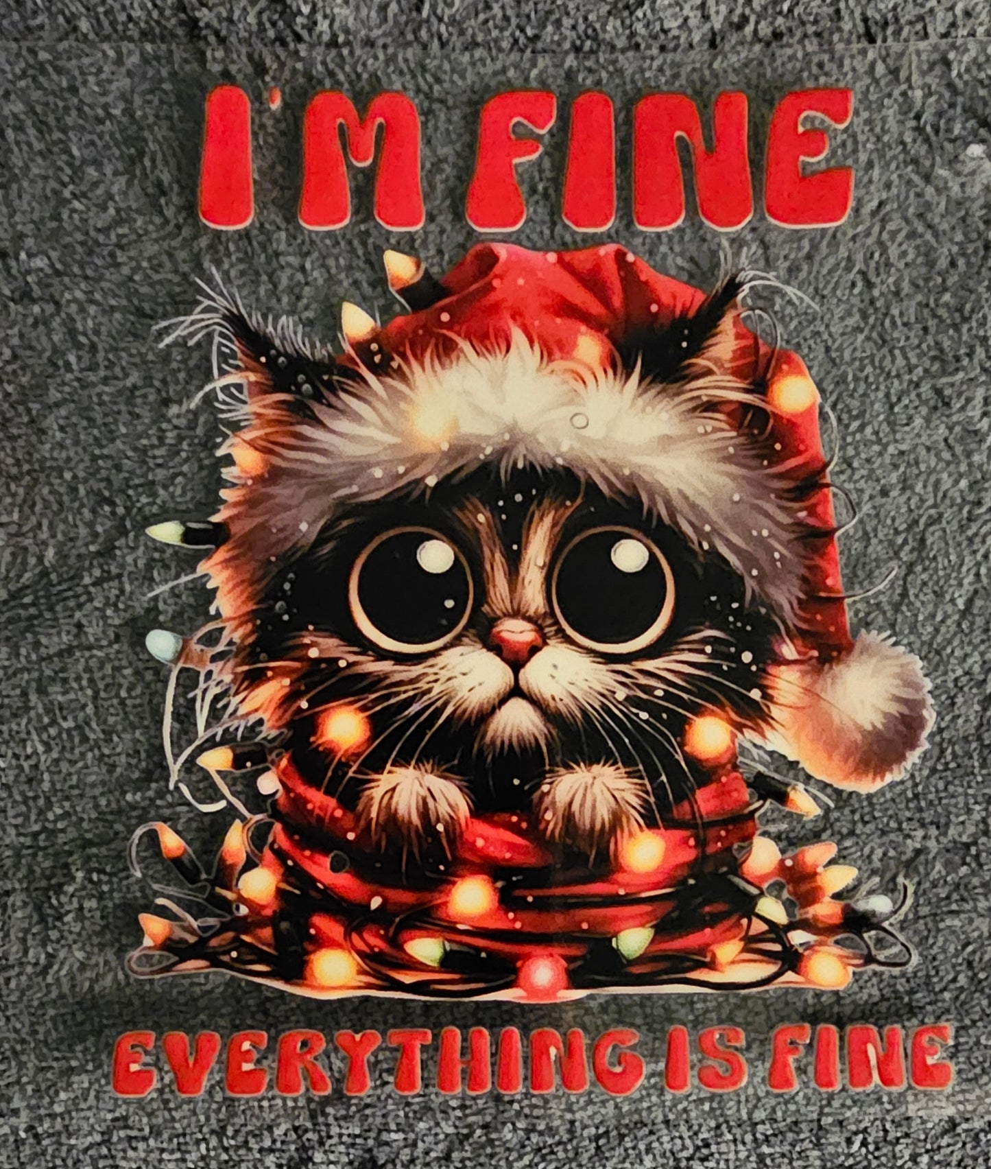 I'm Fine, Everything is Fine Cat - UVDTF Decal