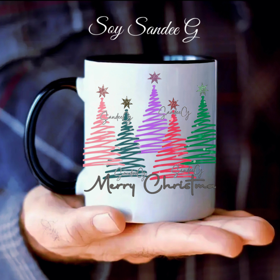 Spiral Christmas Trees - UVDTF Decal for cups/hard surfaces sticker