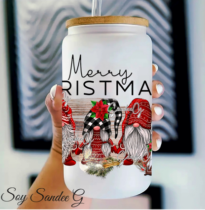 Merry Christmas Gnomes - UVDTF Decal for cups/hard surfaces sticker