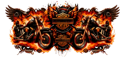 Orange Motorcycles - UVDTF Decal for cups/hard surfaces sticker