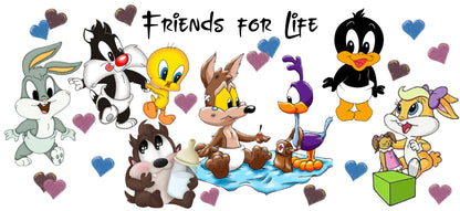 Friends for Life - UVDTF Wrap for cups/hard surfaces sticker