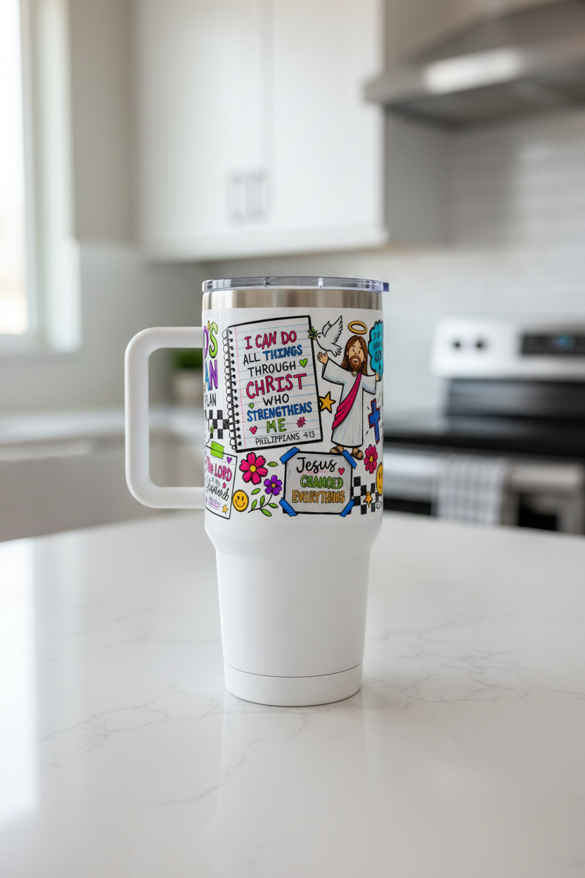 God's Plan - UVDTF Wrap for cups/hard surfaces sticker