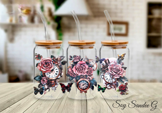 Envoltura UVDTF de rosas en el tiempo