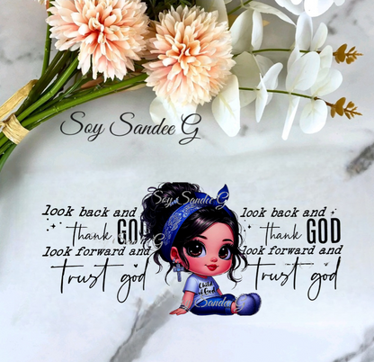 Look Back & Thank God  - UVDTF Wrap for cups/hard surfaces sticker