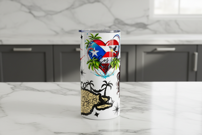 Puerto Rican Cutie #2 - UVDTF wrap for cups/hard surfaces sticker
