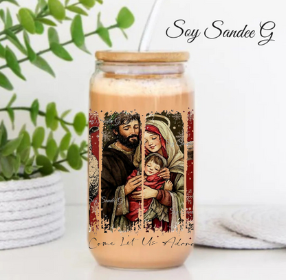 Oh Come Let Us Adore Him - UVDTF Decal for cups/hard surfaces sticker