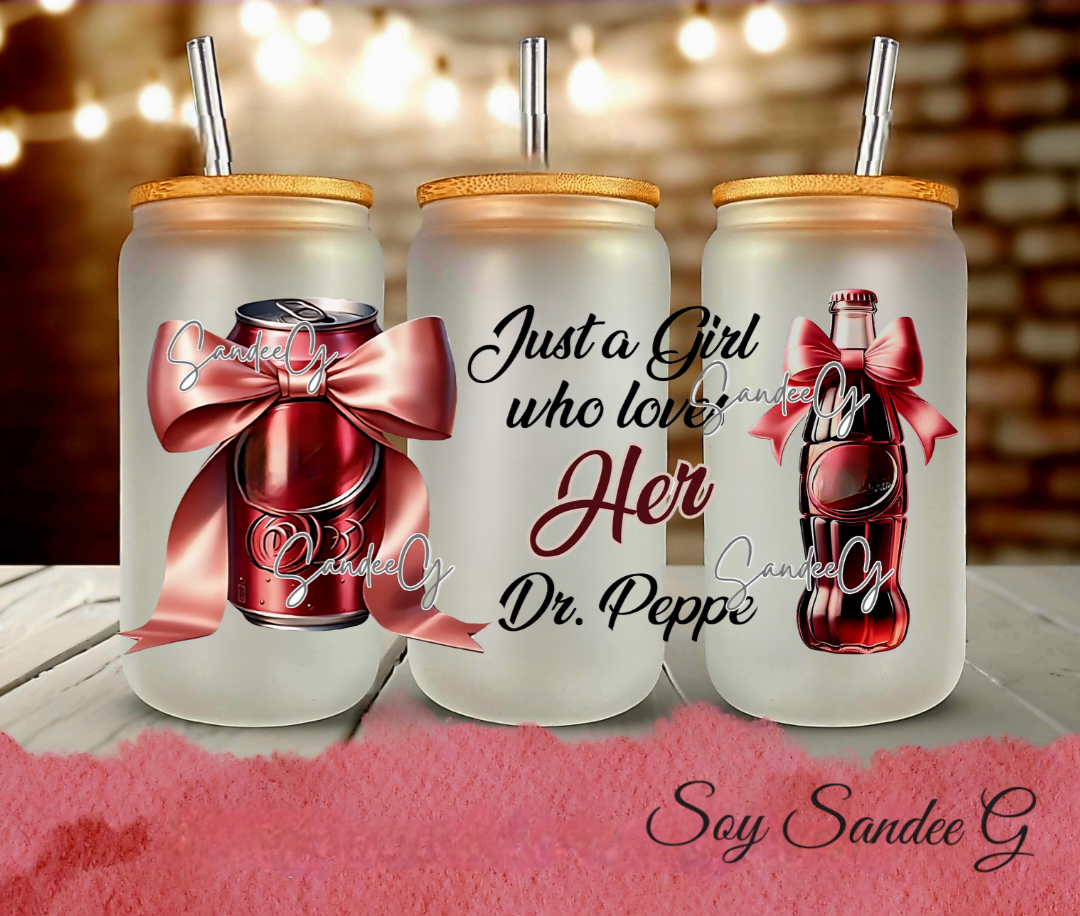 Just a Girl who loves her Pep - UVDTF Wrap for cups/hard surfaces sticker