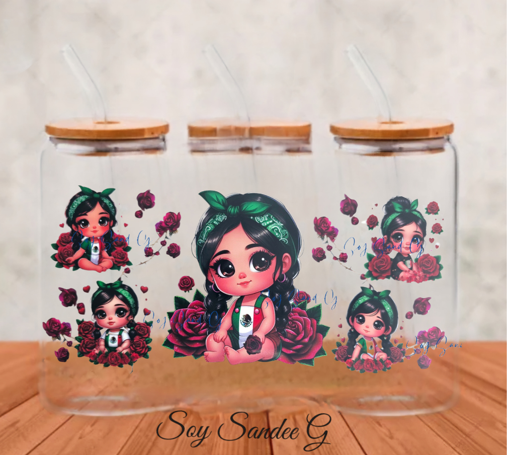 Cute Mexican Toddlers -UVDTF Wrap for cups/hard surfaces sticker