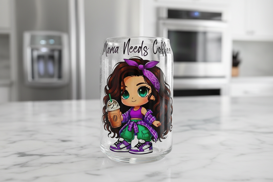 Mama Needs Coffee - UVDTF Decal for cups/hard surfaces sticker