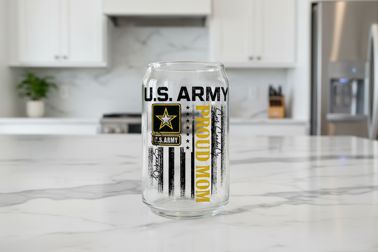 U.S. Army Proud Mom - UVDTF Decal for cups/hard surfaces sticker