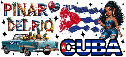 Cuba Pinar del Rio - UVDTF Wrap for cups/hard surfaces sticker