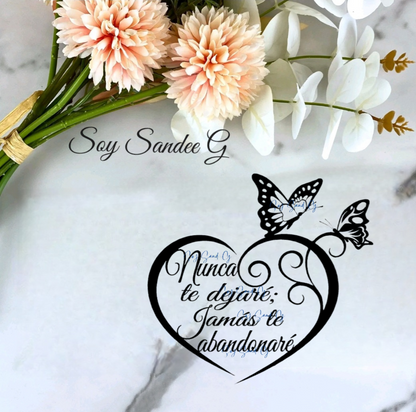 Nunca te dejaré (I'll Never Leave You) - UVDTF Decal for cups/hard surfaces sticker