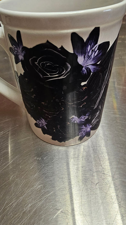 Gothic Skull &amp; Black Roses - UVDTF Wrap for cups/hard surfaces sticker