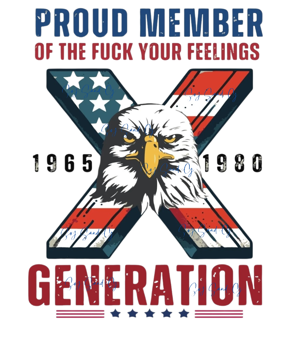 Patriotic GenX - UVDTF Decal for cups/hard surfaces sticker