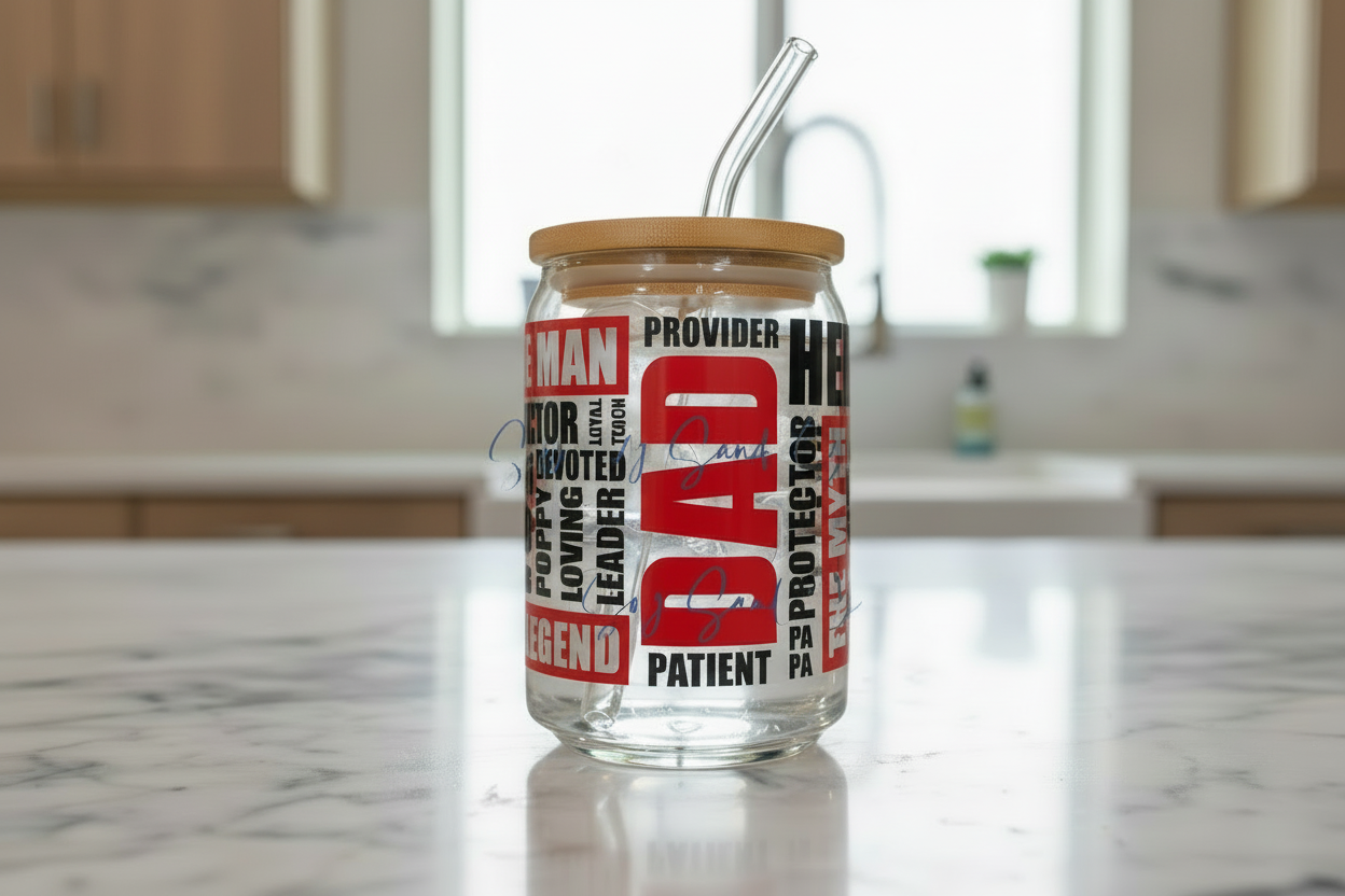 Dad Greatness - UVDTF Wrap for cups/hard surfaces sticker