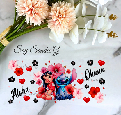 Aloha Ohana - UVDTF Wrap for cups/hard surfaces sticker