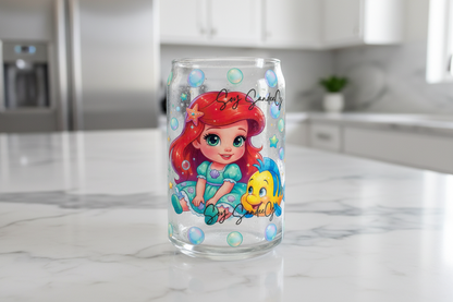 Baby Ariel & Flounder - UVDTF wrap for cups/hard surfaces sticker