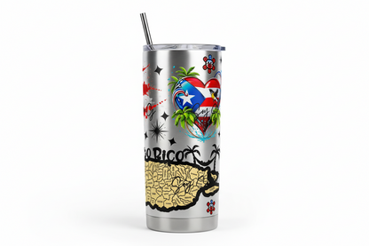 Puerto Rican Cutie #2 - UVDTF wrap for cups/hard surfaces sticker