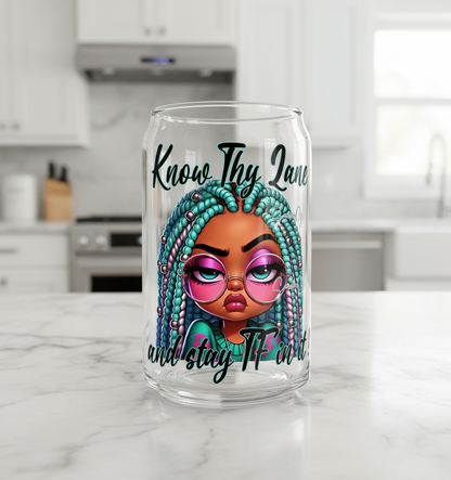 Know Thy Lane - UVDTF Decal for cups/hard surfaces sticker