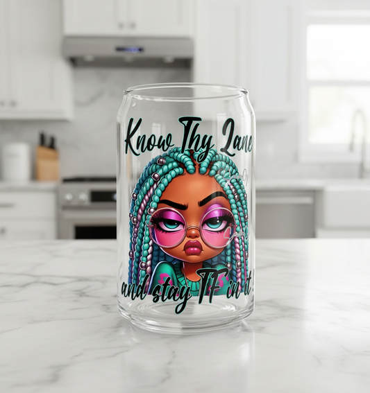 Know Thy Lane - UVDTF Decal for cups/hard surfaces sticker