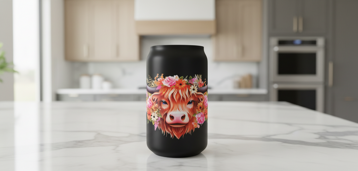 Highland Cow #1 - UVDTF Wrap for cups/hard surfaces sticker