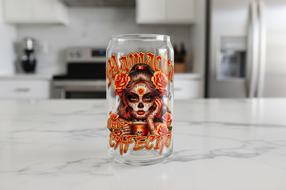 Mamacita Needs Cafecito Skully - UVDTF Decal for cups/hard surfaces sticker