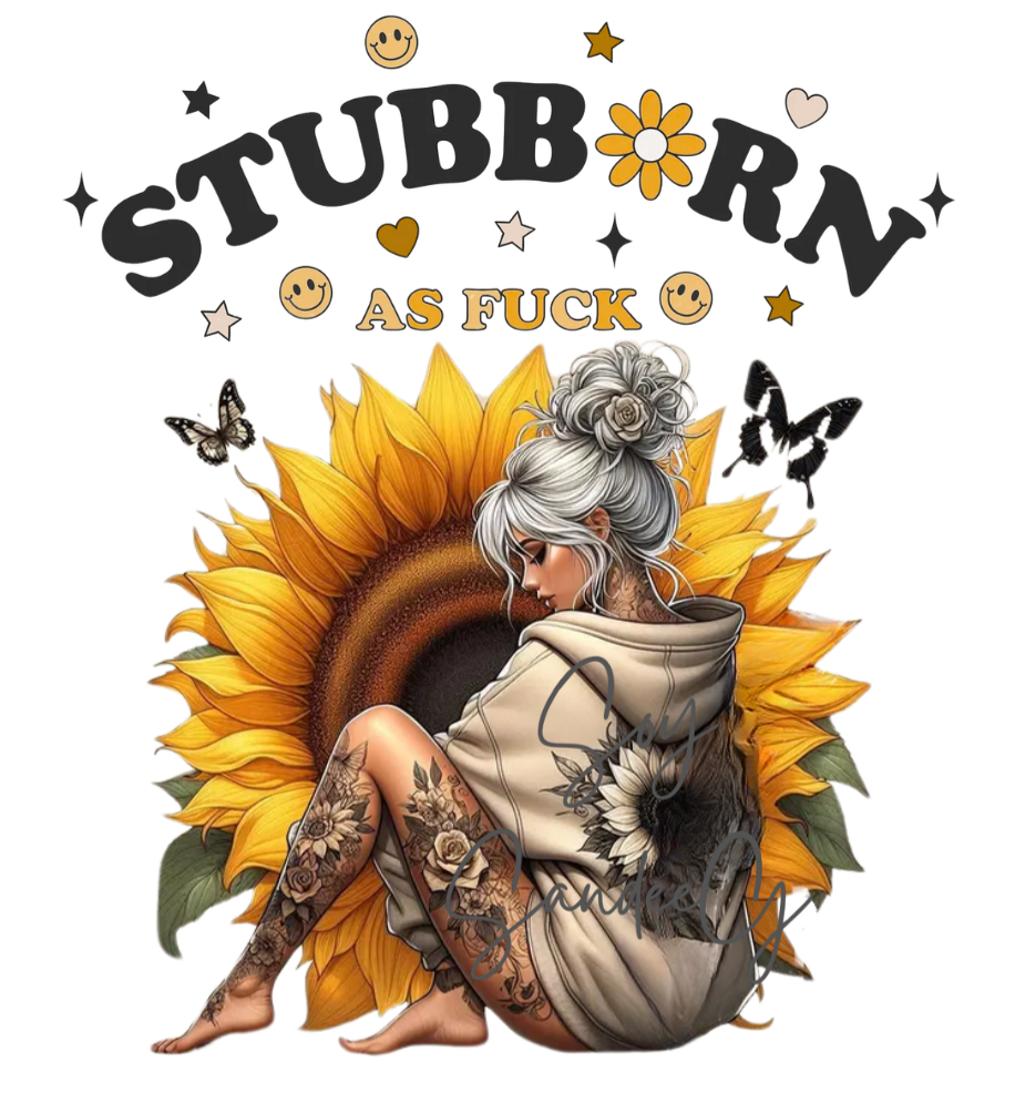 Stubborn - UVDTF decal for cups/hard surfaces sticker