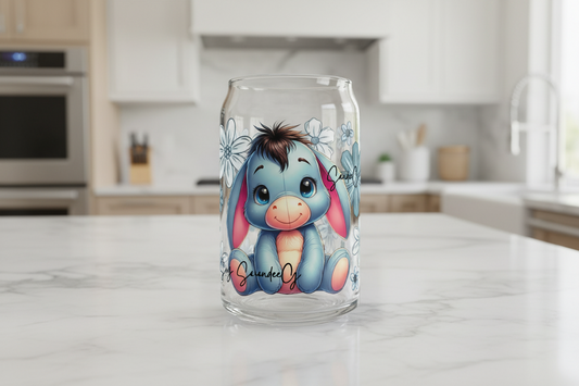 Flowered Donkey - UVDTF wrap for cups/hard surfaces sticker