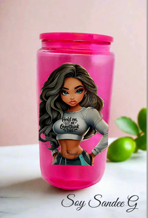 Hold On Let Me Overthink This - UVDTF Decal for cups/hard surfaces sticker