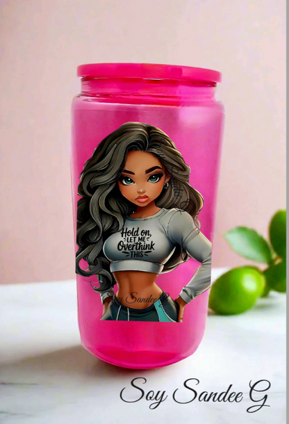 Hold On Let Me Overthink This - UVDTF Decal for cups/hard surfaces sticker