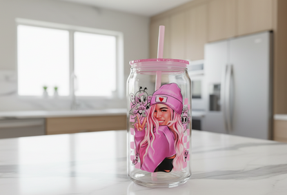 Pink Karol G Bichota - UVDTF Wrap for cups/hard surfaces sticker