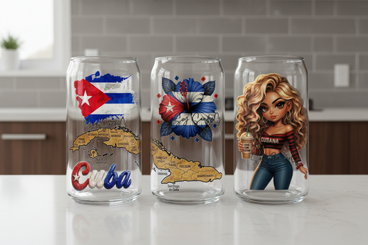 Cuban Cutie #2 - UVDTF Wrap for cups/hard surfaces sticker