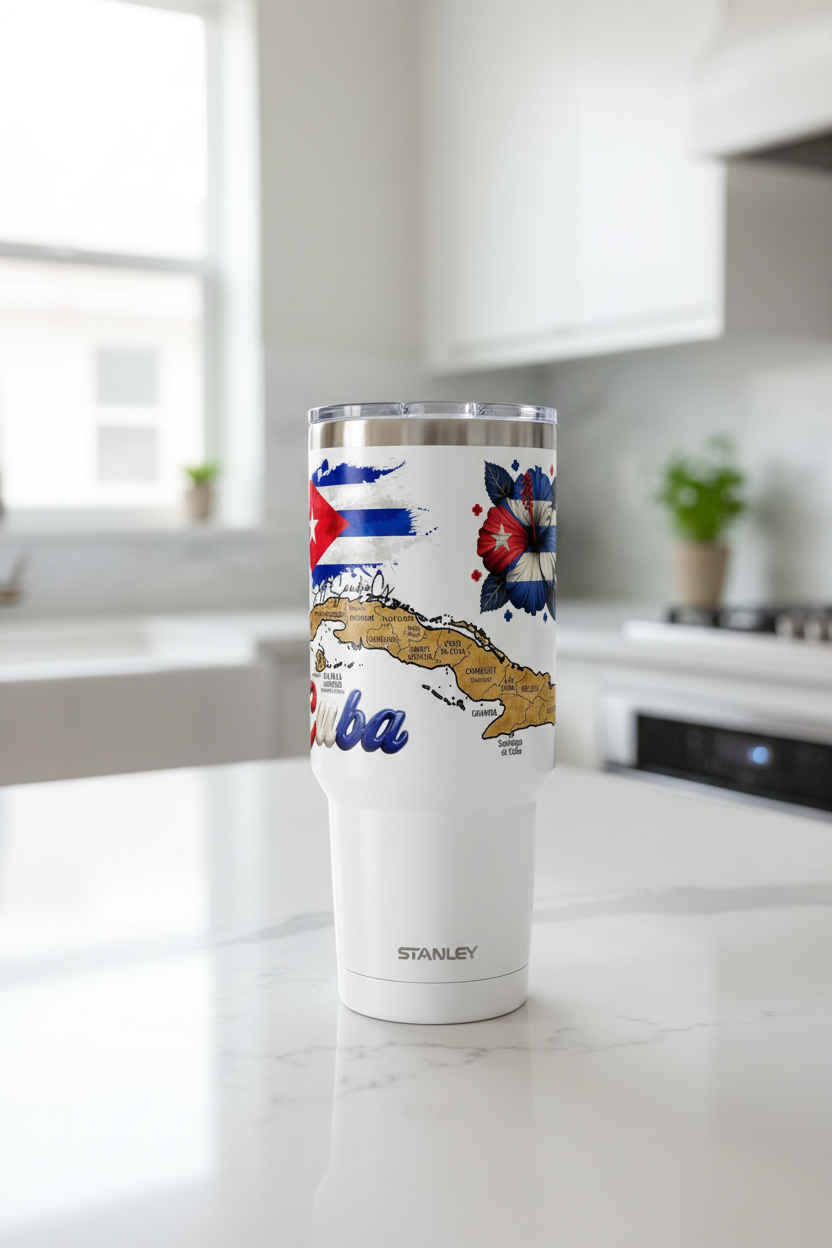 Cuban Cutie #2 - UVDTF Wrap for cups/hard surfaces sticker