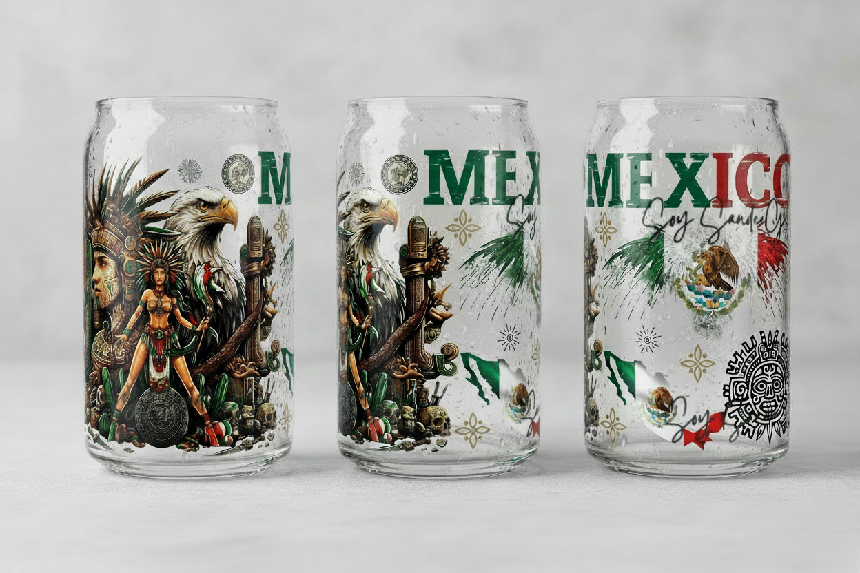 Mexico - UVDTF Wrap for cups/hard surfaces sticker