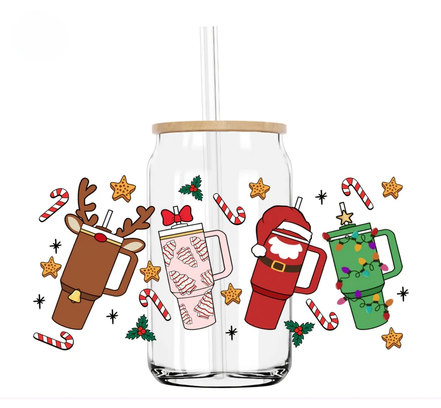 Christmas Stans - UVDTF Wrap for cups/hard surfaces sticker