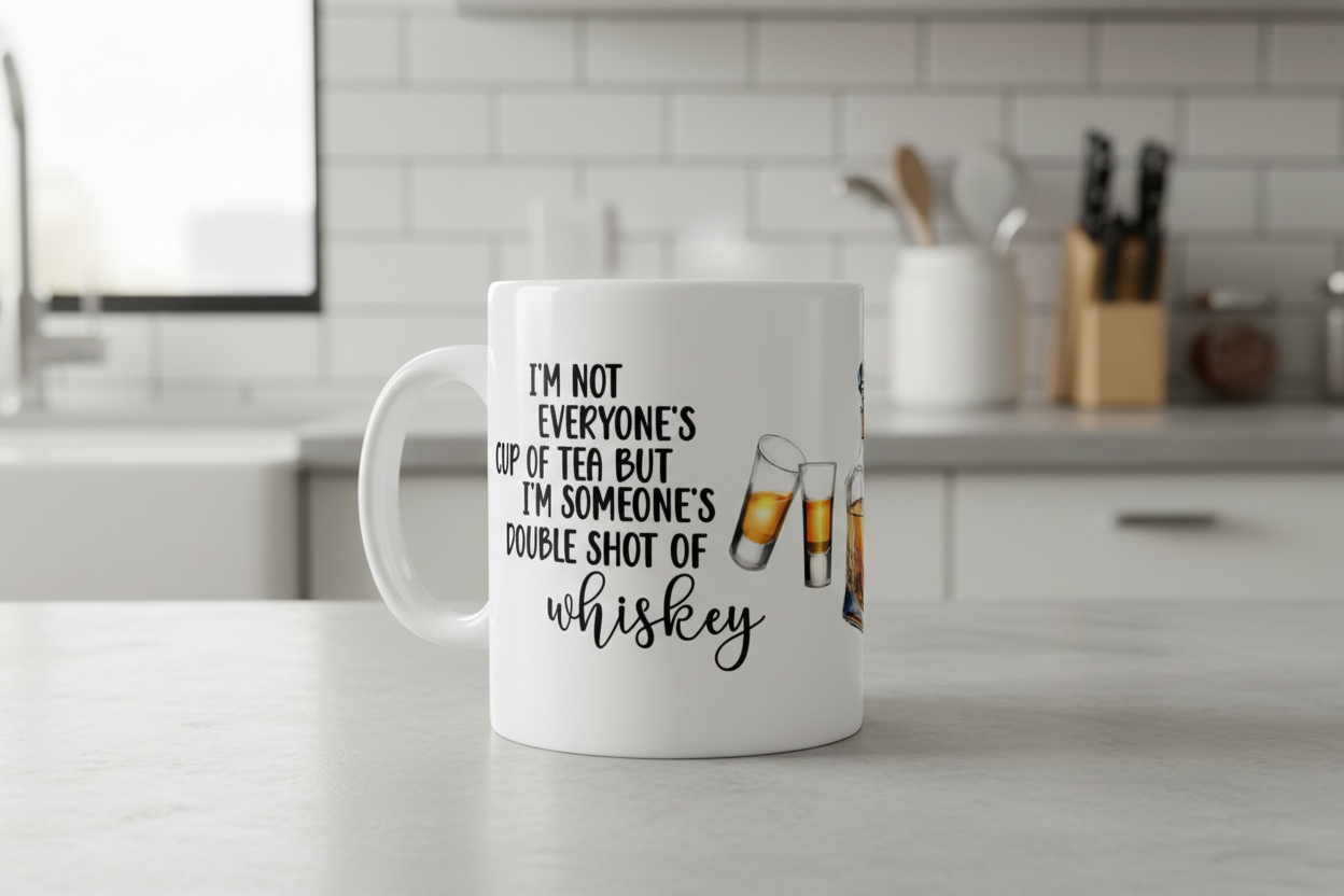 Double Shot of Whiskey - UVDTF Wrap for cups/hard surfaces sticker