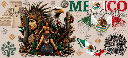 Mexico - UVDTF Wrap for cups/hard surfaces sticker